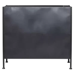 Online Kirklands Home Iron X-Panel Cabinet Black