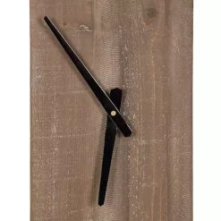 Hot Kirklands Home Ladd Natural Wood Wall Clock Black