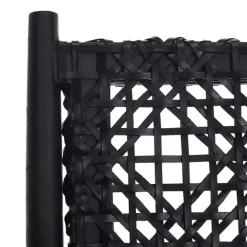 Kirklands Home Leather Woven Accent Chair Black