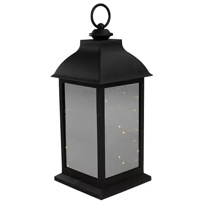 Best Kirklands Home LED Flickering Fairy Lights Lantern, 12 in. Black