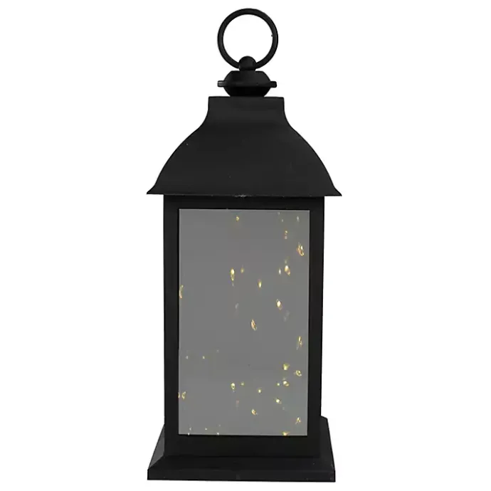 Best Kirklands Home LED Flickering Fairy Lights Lantern, 12 in. Black