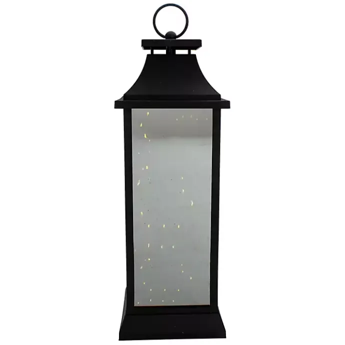 Kirklands Home LED Flickering Fairy Lights Lantern, 19 in. Black