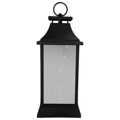 Sale Kirklands Home LED Flickering Fairy Lights Lantern, 16 in. Black