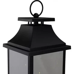 Sale Kirklands Home LED Flickering Fairy Lights Lantern, 16 in. Black