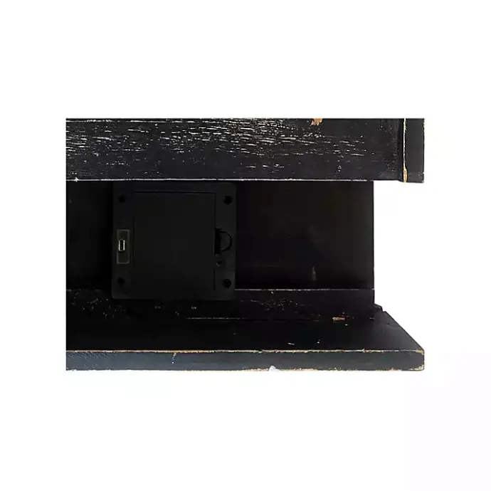 Outlet Kirklands Home Black LED Floating Shelf with Remote, 7 in.