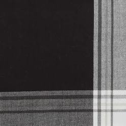 Best Kirklands Home Black Long Stripe Bordered Table Runner, 72 in.