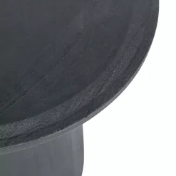Hot Kirklands Home Mango Wood Round Pedestal Accent Table Black