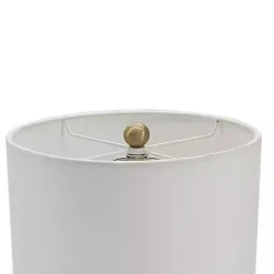 New Kirklands Home Black Marble and Gold Metal Buffet Lamp