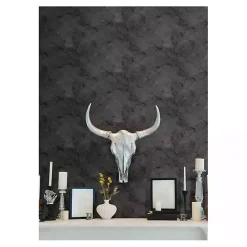 Kirklands Home Marble Peel & Stick Wallpaper Black