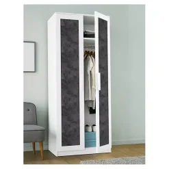 Kirklands Home Marble Peel & Stick Wallpaper Black