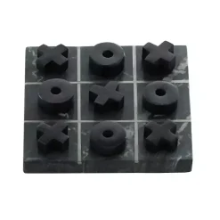 Clearance Kirklands Home Marble Tic Tac Toe Board Black
