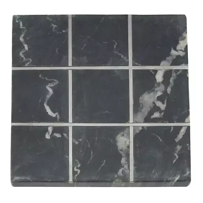 Clearance Kirklands Home Marble Tic Tac Toe Board Black