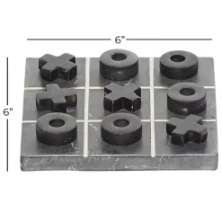 Clearance Kirklands Home Marble Tic Tac Toe Board Black