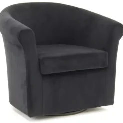 Best Kirklands Home Marley Swivel Accent Chair Black