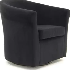 Best Kirklands Home Marley Swivel Accent Chair Black