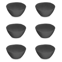 Discount Kirklands Home Melamine Santal Cereal Bowls, Set of 6 Black