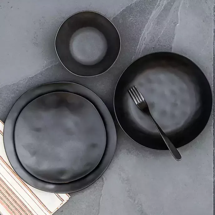 Discount Kirklands Home Melamine Santal Cereal Bowls, Set of 6 Black