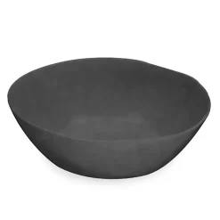 New Kirklands Home Black Melamine Santal Serving Bowl