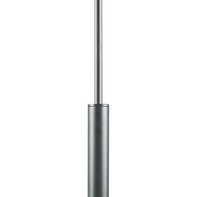 Clearance Kirklands Home Black Metal & Bowl Glass Shade 6-Light Chandelier