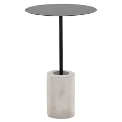 New Kirklands Home Metal & Concrete Janis Cocktail Table Black