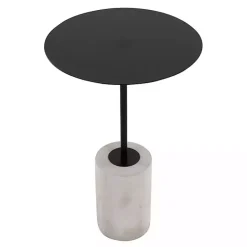 New Kirklands Home Metal & Concrete Janis Cocktail Table Black