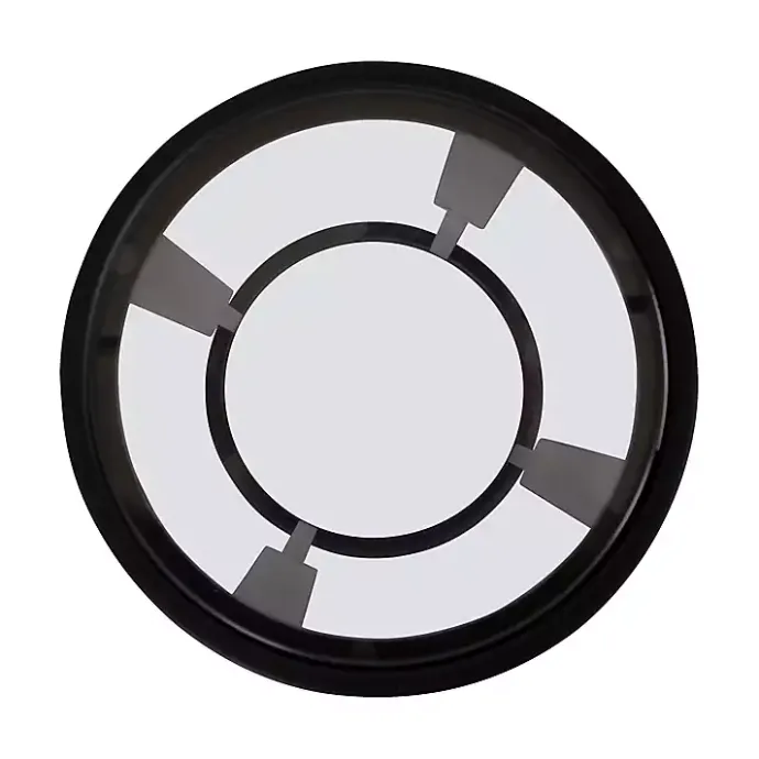 Sale Kirklands Home Metal & Glass Ravalli Drink Table Black