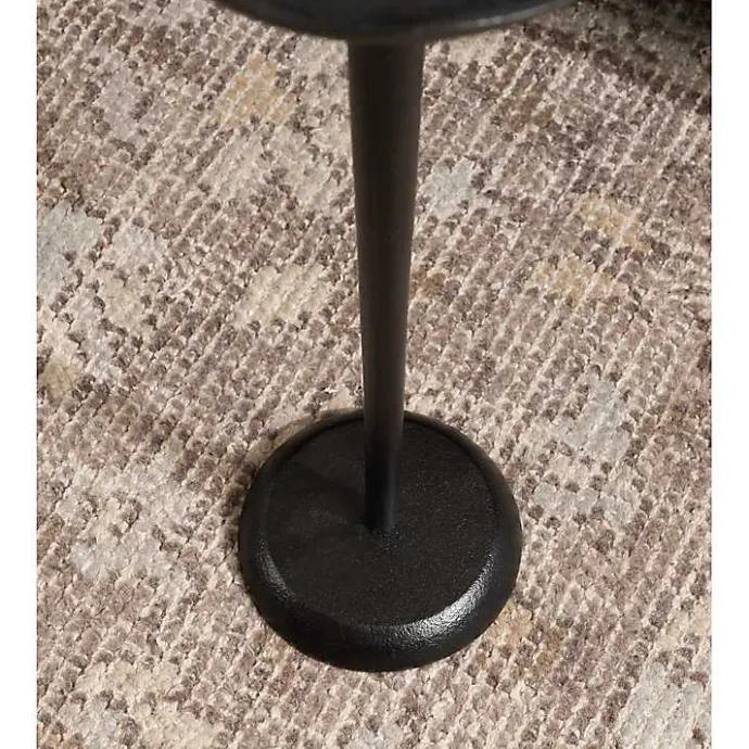 Sale Kirklands Home Metal Alicia Accent Table Black