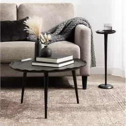 Sale Kirklands Home Metal Alicia Accent Table Black