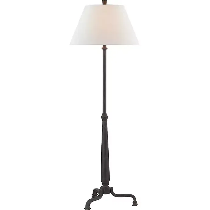 Sale Kirklands Home Black Metal Antique Randy Floor Lamp White