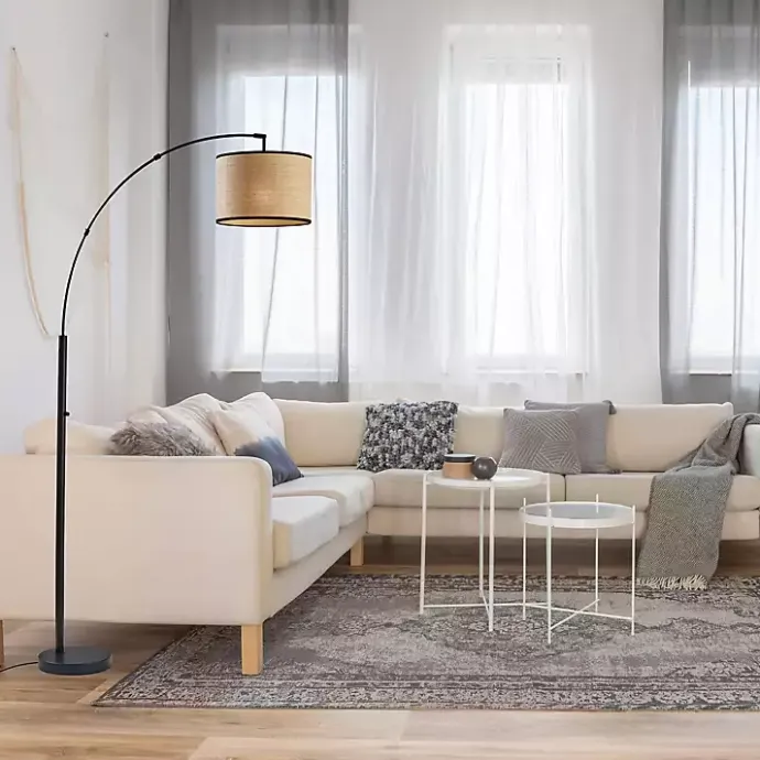 Hot Kirklands Home Metal Arched Floor Lamp Black