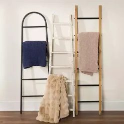 Online Kirklands Home Metal Arched Leaning Ladder Black