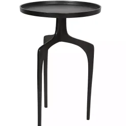 Sale Kirklands Home Metal Arched Legs Side Table Black