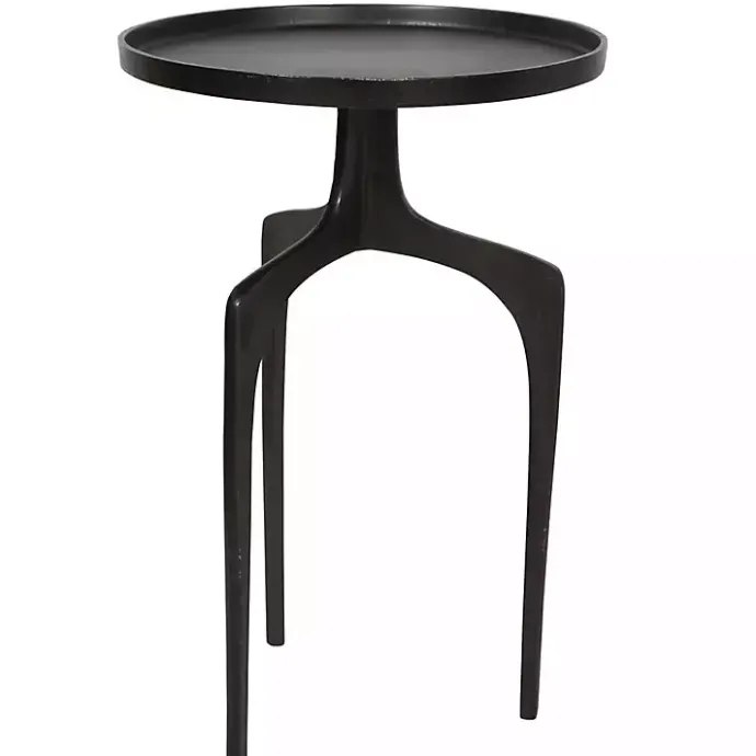 Sale Kirklands Home Metal Arched Legs Side Table Black