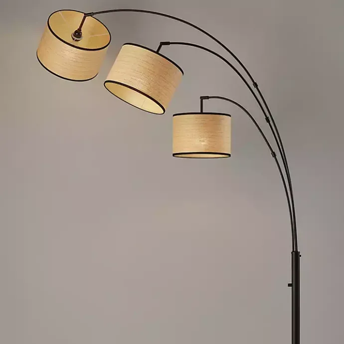 Hot Kirklands Home Metal 3-Arm Arched Floor Lamp Black
