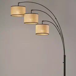 Hot Kirklands Home Metal 3-Arm Arched Floor Lamp Black