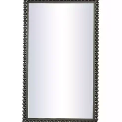 Sale Kirklands Home Black Metal Beaded Frame Wall Mirror