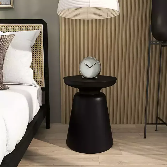 Hot Kirklands Home Metal Bell Shaped Accent Table Black