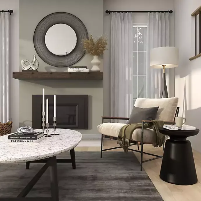 Hot Kirklands Home Metal Bell Shaped Accent Table Black