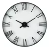 Discount Kirklands Home Black Metal Clear Glass Wall Clock