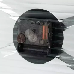 Discount Kirklands Home Black Metal Clear Glass Wall Clock