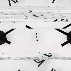 Discount Kirklands Home Black Metal Clear Glass Wall Clock