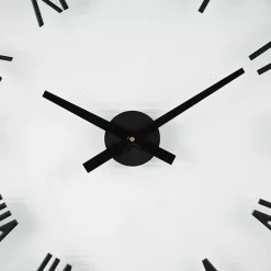 Discount Kirklands Home Black Metal Clear Glass Wall Clock