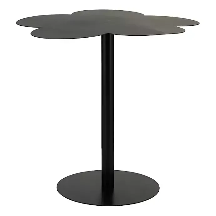 Discount Kirklands Home Metal Clover Accent Table Black