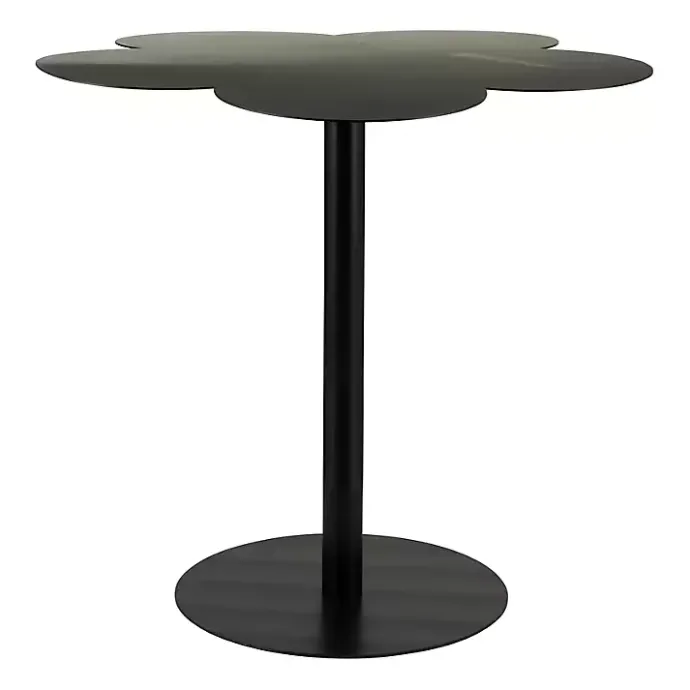 Discount Kirklands Home Metal Clover Accent Table Black