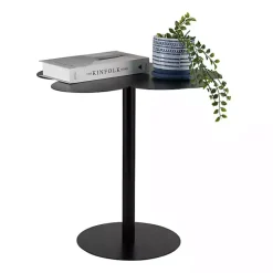 Discount Kirklands Home Metal Clover Accent Table Black
