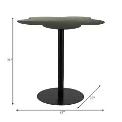 Discount Kirklands Home Metal Clover Accent Table Black