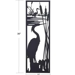 Best Kirklands Home Metal Egrets I Wall Plaque Black