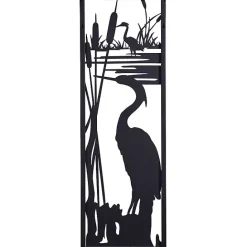 Best Kirklands Home Metal Egrets I Wall Plaque Black