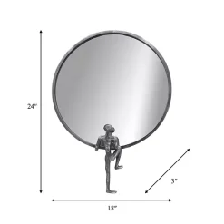 Sale Kirklands Home Metal Figure Wall Mirror Black