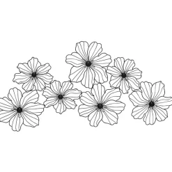 Sale Kirklands Home Metal Floral Wire Wall Plaque Black